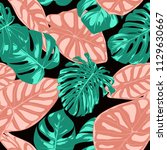 tropical pattern. seamless... | Shutterstock .eps vector #1129630667