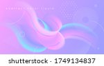 pastel abstracts design. neon... | Shutterstock .eps vector #1749134837