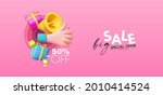 3d sale gold design with... | Shutterstock .eps vector #2010414524