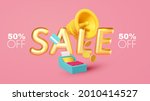 3d sale design template with... | Shutterstock .eps vector #2010414527