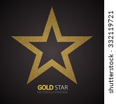 Textured Gold Elegant Star....