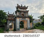 Small photo of in Quang Binh province, Vietnam - November 2, 2023: High quality images of Ly Hoa communal house, an ancient communal house in Bo Trach district