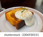 Small photo of Apple Caramel Pound Cake with Luscious Whipped Cream