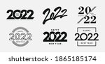 big set of 2022 happy new year... | Shutterstock .eps vector #1865185174