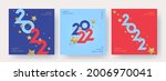 creative concept of 2022 happy... | Shutterstock .eps vector #2006970041