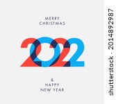 creative concept of 2022 happy... | Shutterstock .eps vector #2014892987