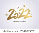 happy new year 2022. vector... | Shutterstock .eps vector #2040079961