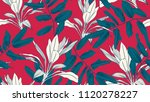 botanical seamless pattern ... | Shutterstock .eps vector #1120278227