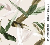 foliage seamless pattern ... | Shutterstock .eps vector #1869415177
