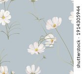 floral seamless pattern  white... | Shutterstock .eps vector #1914305944