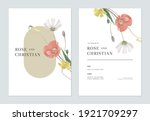 floral wedding invitation card... | Shutterstock .eps vector #1921709297