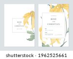 floral wedding invitation card... | Shutterstock .eps vector #1962525661