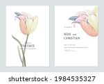 floral wedding invitation card... | Shutterstock .eps vector #1984535327