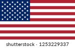 illustration of the flag of the ... | Shutterstock . vector #1253229337