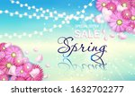 sale spring  banner with... | Shutterstock .eps vector #1632702277
