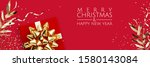 merry christmas and happy new... | Shutterstock . vector #1580143084