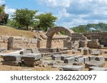 Ruins in Ancient Olympia, Peloponnese, Greece