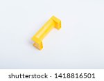 baby plastic constructor on... | Shutterstock . vector #1418816501