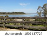 Small photo of Fence with a View of Yanga Lake