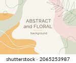 abstract and floral background... | Shutterstock .eps vector #2065253987