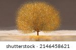 Image Of A Golden Lone Tree...