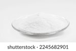 Small photo of mica sericite or sericite is a fine grayish white powder, a hydrated potassium alumina silicate. Component of the food industry.