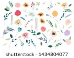 set of summer flowers. set of... | Shutterstock .eps vector #1434804077