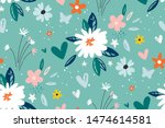 garden flower  plants ... | Shutterstock .eps vector #1474614581