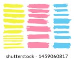 set vector highlighter. hand... | Shutterstock .eps vector #1459060817