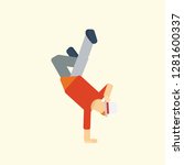 dance icon vector graphic... | Shutterstock .eps vector #1281600337