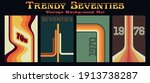 trendy seventies 1970s... | Shutterstock .eps vector #1913738287