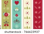 christmas and new year... | Shutterstock .eps vector #766623937