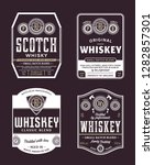 vector vintage whiskey and... | Shutterstock .eps vector #1282857301