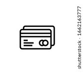 debit payment icon in linear ... | Shutterstock .eps vector #1662163777