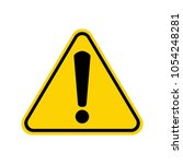 hazard warning attention sign... | Shutterstock .eps vector #1054248281