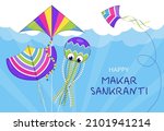 happy makar sankranti vector.... | Shutterstock .eps vector #2101941214
