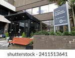 Small photo of Sudbury Hill, Harrow, England, UK - January 11th 2024: Front entrance of the Clementine Churchill Hospital, London