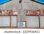 Old Rusty Shed With Front Doors ...