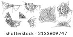 spider web parts isolated on... | Shutterstock .eps vector #2133609747