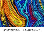 abstract pop dots psychedelic... | Shutterstock . vector #1560953174