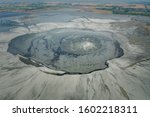 Aerial panorama of the Sidoarjo mud flow or Lapindo mud is the result of an erupting mud volcano in the subdistrict of Porong, Sidoarjo in East Java, Indonesia that has been in eruption since May 2006