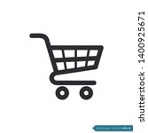 trolley cart icon vector... | Shutterstock .eps vector #1400925671