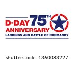 Logo for the 75th anniversary of the D-DAY 1944 in Normandy