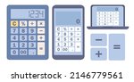 Calculator Icon Set. Basic...