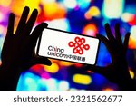 Small photo of June 22, 2023, Brazil. In this photo illustration, the China United Network Communications Group (China Unicom) logo is displayed on a smartphone mobile screen