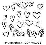vector illustration hand drawn... | Shutterstock .eps vector #297701081