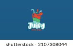 fresh fruit juice logo design... | Shutterstock .eps vector #2107308044
