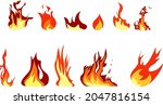 vector of the fires bundle  ... | Shutterstock .eps vector #2047816154