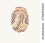fingerprint of many different... | Shutterstock .eps vector #1746953324
