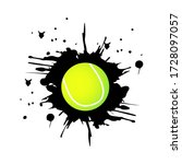 tennis sport symbol. design of... | Shutterstock .eps vector #1728097057
